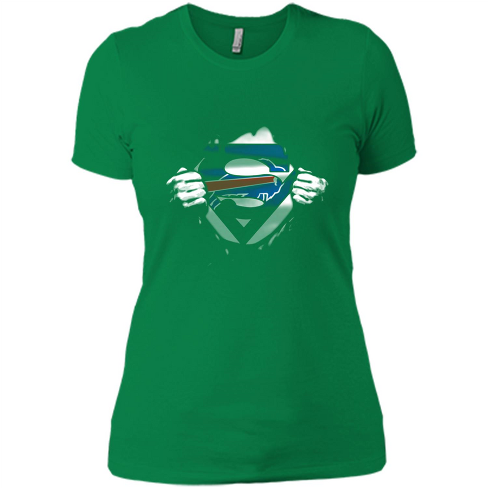 Buffalo Bills And Superman Fans - Ladies' Boyfriend T-Shirt