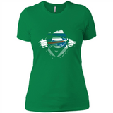 Buffalo Bills And Superman Fans - Ladies' Boyfriend T-Shirt
