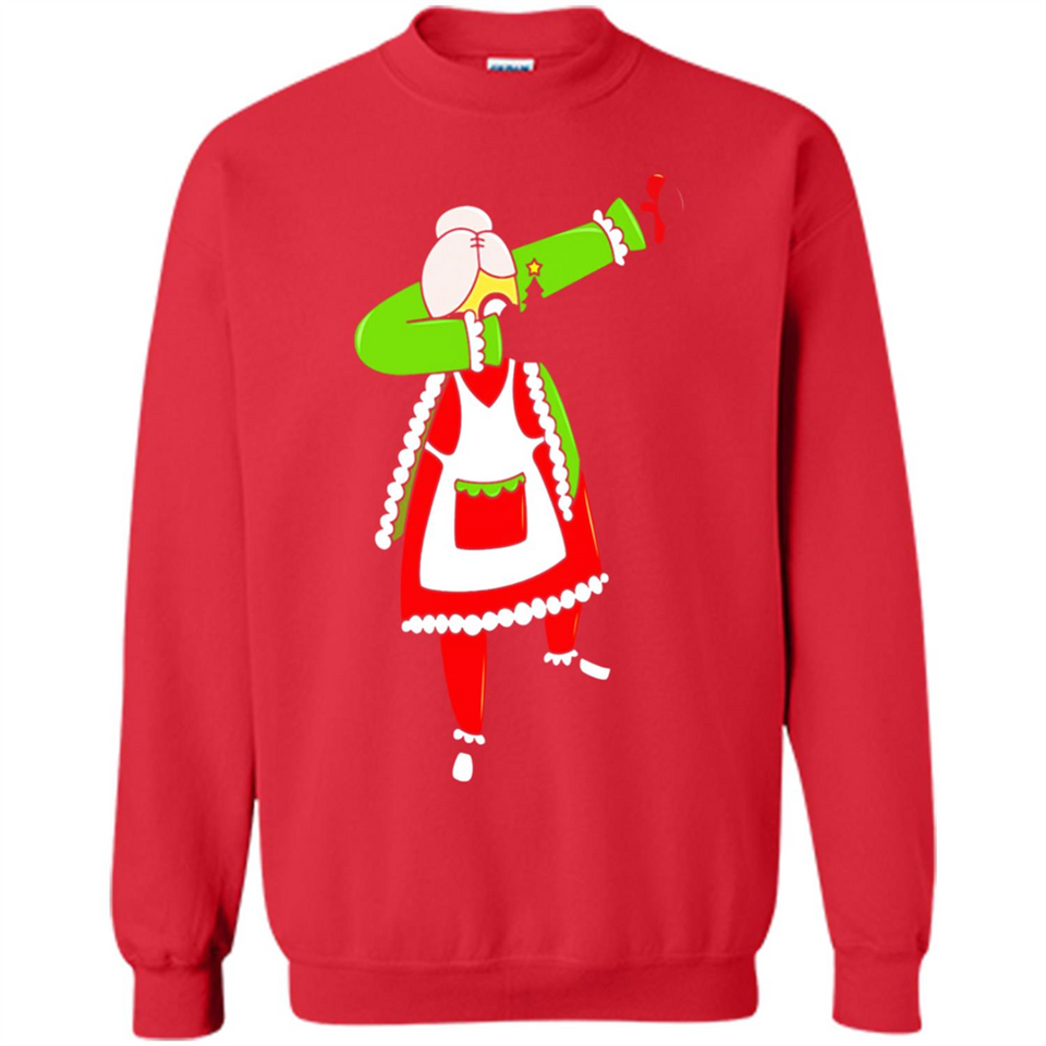 Funny Dabbing Mrs. Santa Claus Christmas Dab - Sweatshirt