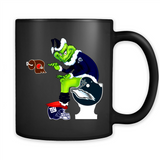 Los Angeles Rams Toilet Grinch Santa Claus Football Fan PINGPONG