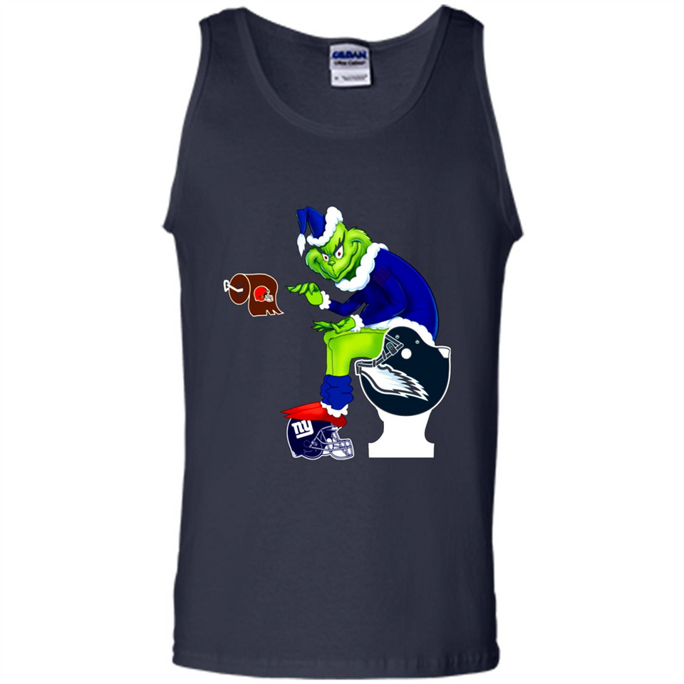 New York Giants Toilet Grinch Santa Claus Football Fan PINGPONG