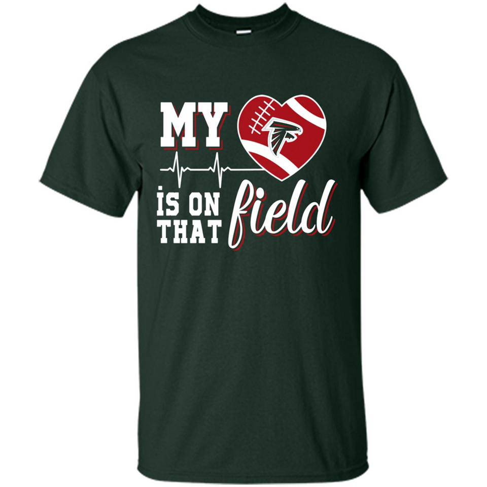 Atlanta Falcons Football My Heart is on that Field - Shirt
