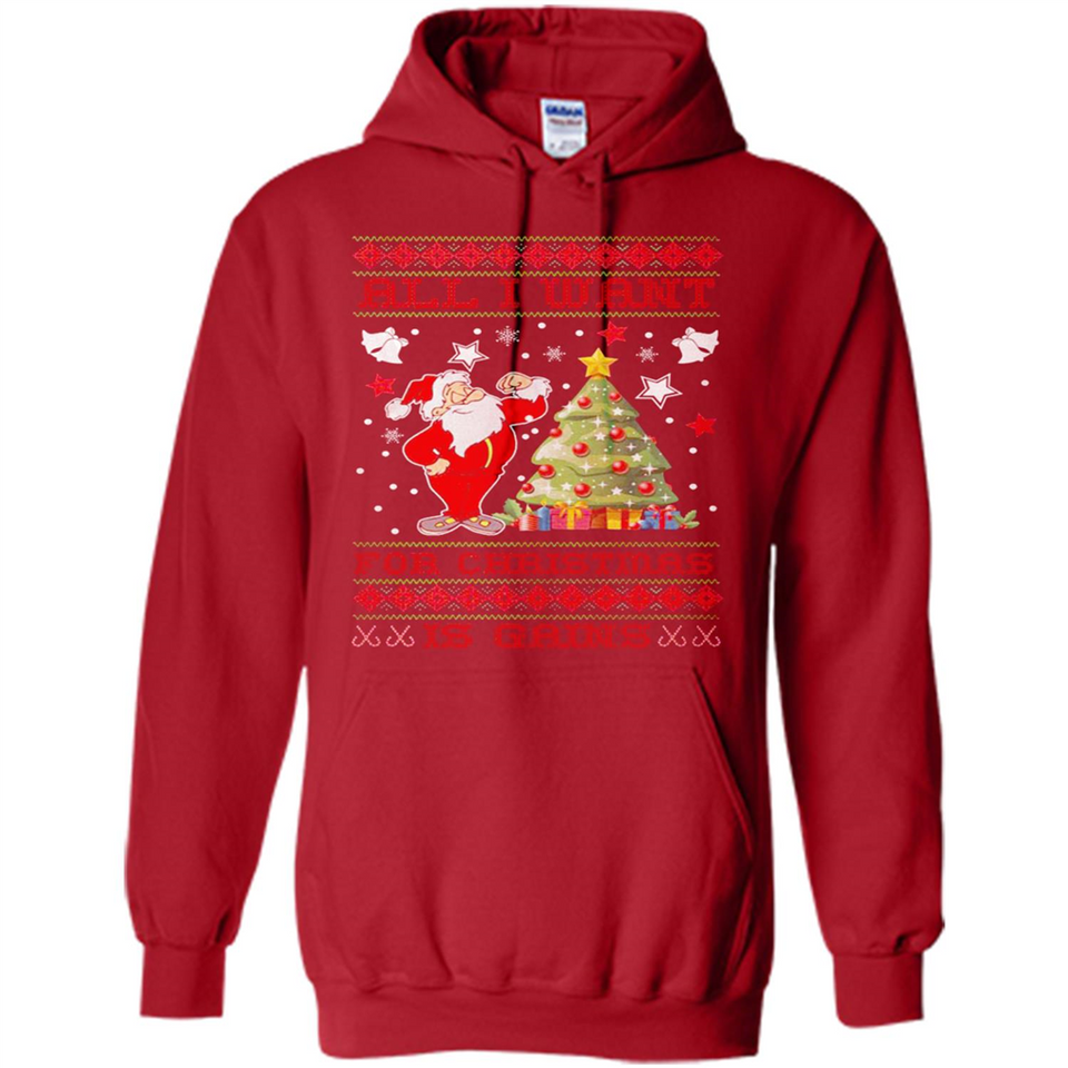 All I Want For Christmas Is Gains Christmas Tree Santa Claus