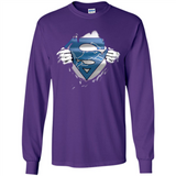 Detroit Lions And Superman Fans - Long Sleeve T-Shirt