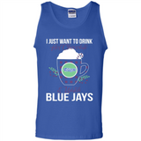 I Just Want To Drink Hot Chocolate & Watch Toronto Blue Jays Ugly Christmas Sweater PINGPONG