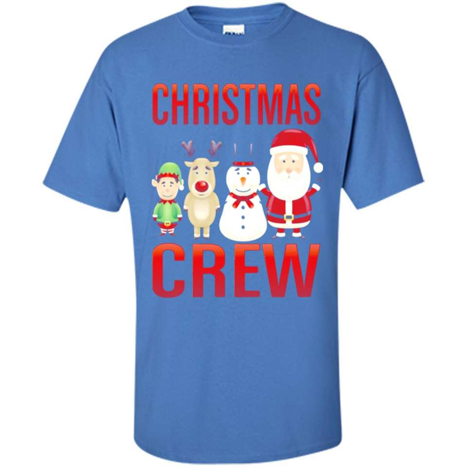 CHRISTMAS CREW Shirt X-mas Santa Snowman Reindeer Elf - Shirt