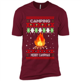 Merry Campmas Ugly Christmas - Premium Short Sleeve T-Shirt