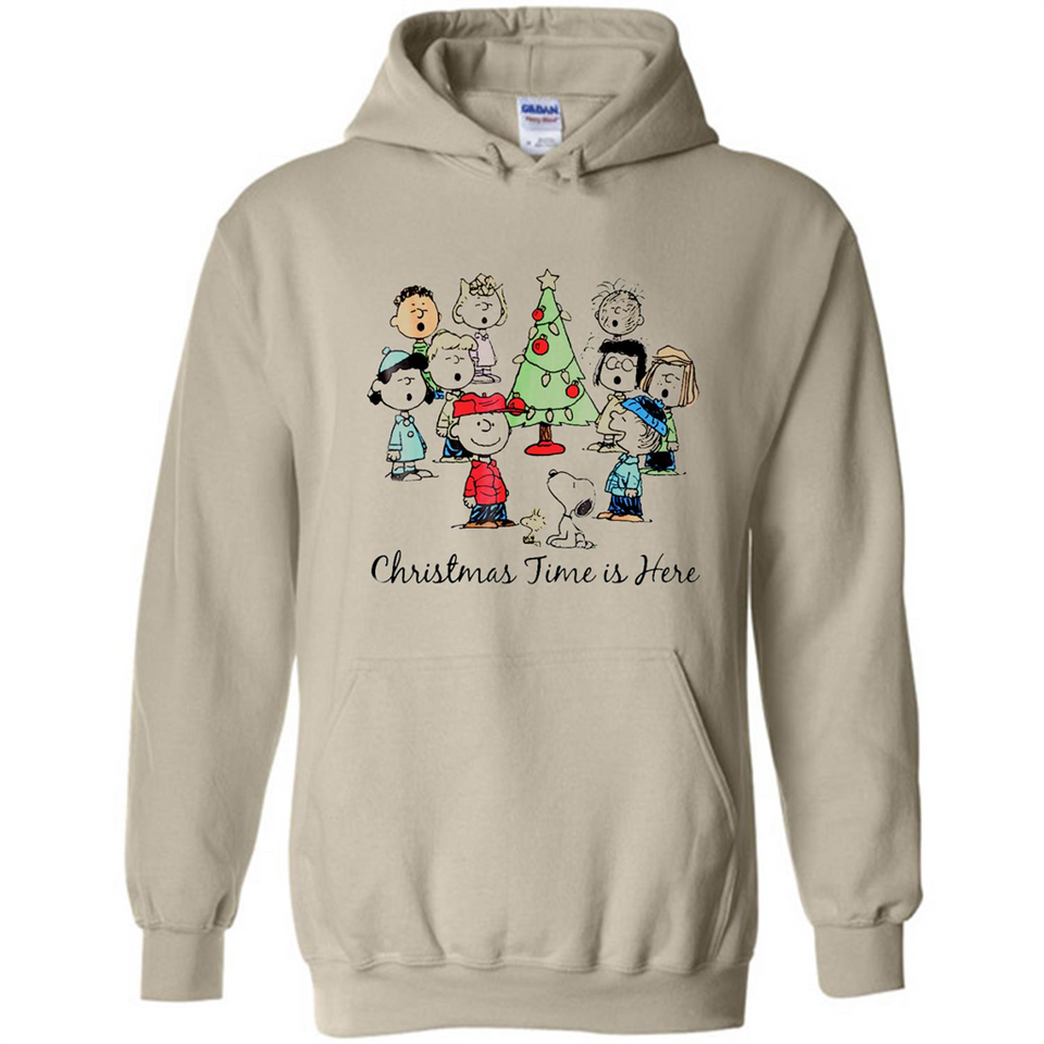 Snoopy Christmas Time Is Here Sporty T-Shirt - Hoodie