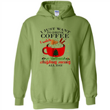 I Just Want To Drink Coffee And Watch Hallmark Christmas Movies All Day MERCHCUTE - Hoodie