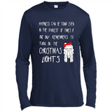 Christmas Ugly Sweater Christmas Lights - Canvas Long Sleeve T-Shirt
