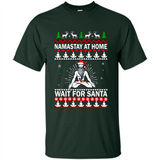 Namastay at home and wait for Santa Christmas sweatshirt PINGPONG