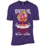 November Girl Flower - Premium Short Sleeve T-Shirt