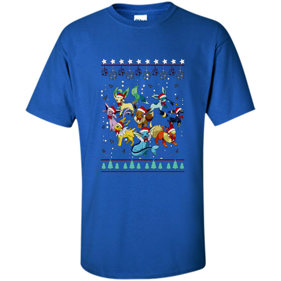 Pokemon Eeveelutions Ugly Christmas Sweater Perfect Christmas PINGPONG
