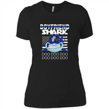 Police boyfriend Shark Blue Line Tee