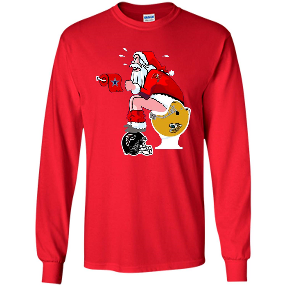 Tampa Bay Buccaneers Santa Claus Toilet