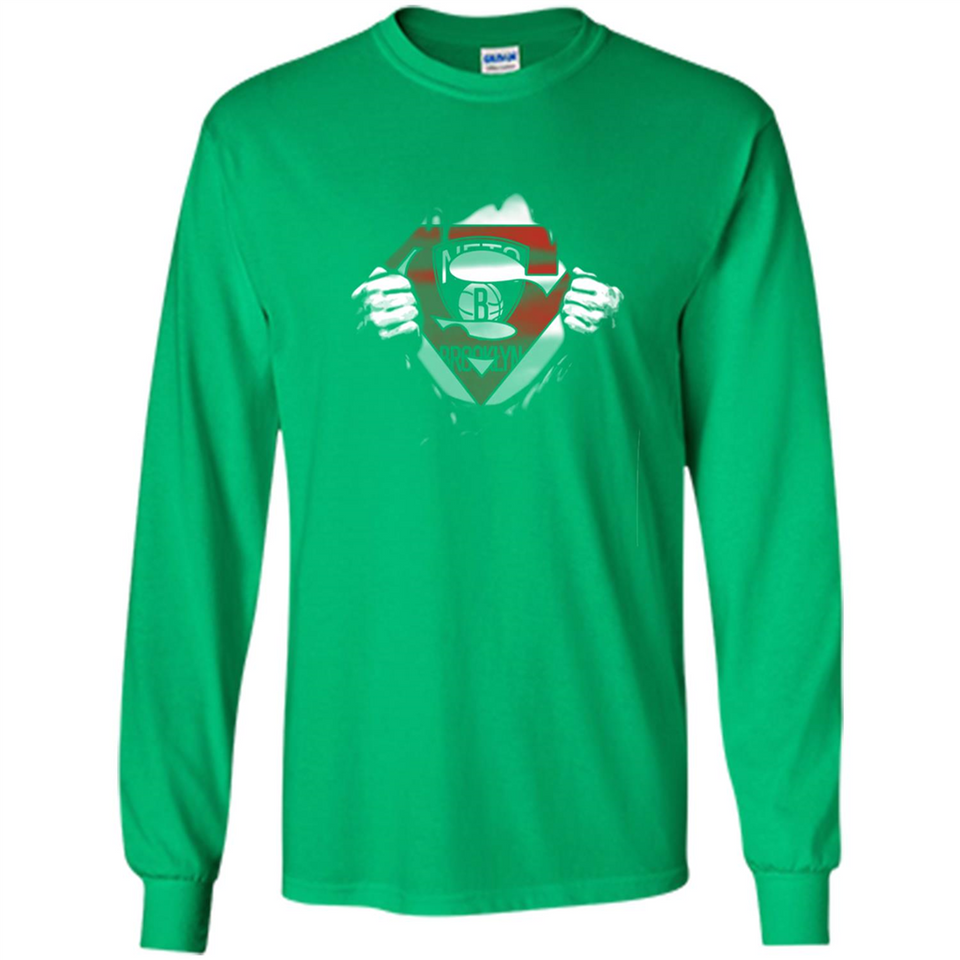 Brooklyn Nets And Superman Fans - Long Sleeve T-Shirt