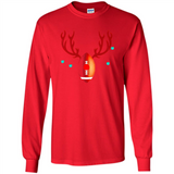 Football Christmas Shirt Reindeer Christmas Football Funny - Long Sleeve T-Shirt