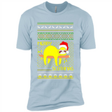 Merry Slothmas Sloth Christmas Sweater PINGPONG - Premium Short Sleeve T-Shirt