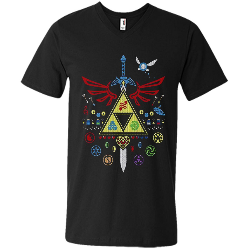 Song of Christmas Time the Legend of Zelda Ugly Sweater Perfect Christmas - Men's V-Neck