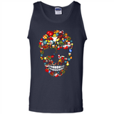 Skull Christmas Decorations Merry Xmas T-Shirt - Tank Top