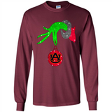 GRINCH HAND HOLDING AUBURN TIGERS GLITTER CHRISTMAS PINGPONG