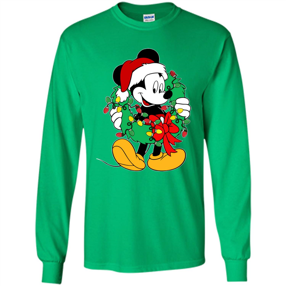 Mickey Mouse Merry Christmas Disney Sweatshirt - Long Sleeve T-Shirt