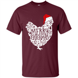 Chicken Christmas T Shirt Merry Chickmas Santa Claus Gifts - Shirt