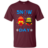 Snow Day Shirt For Los Angeles Angels Vs Minion Fans pingpong