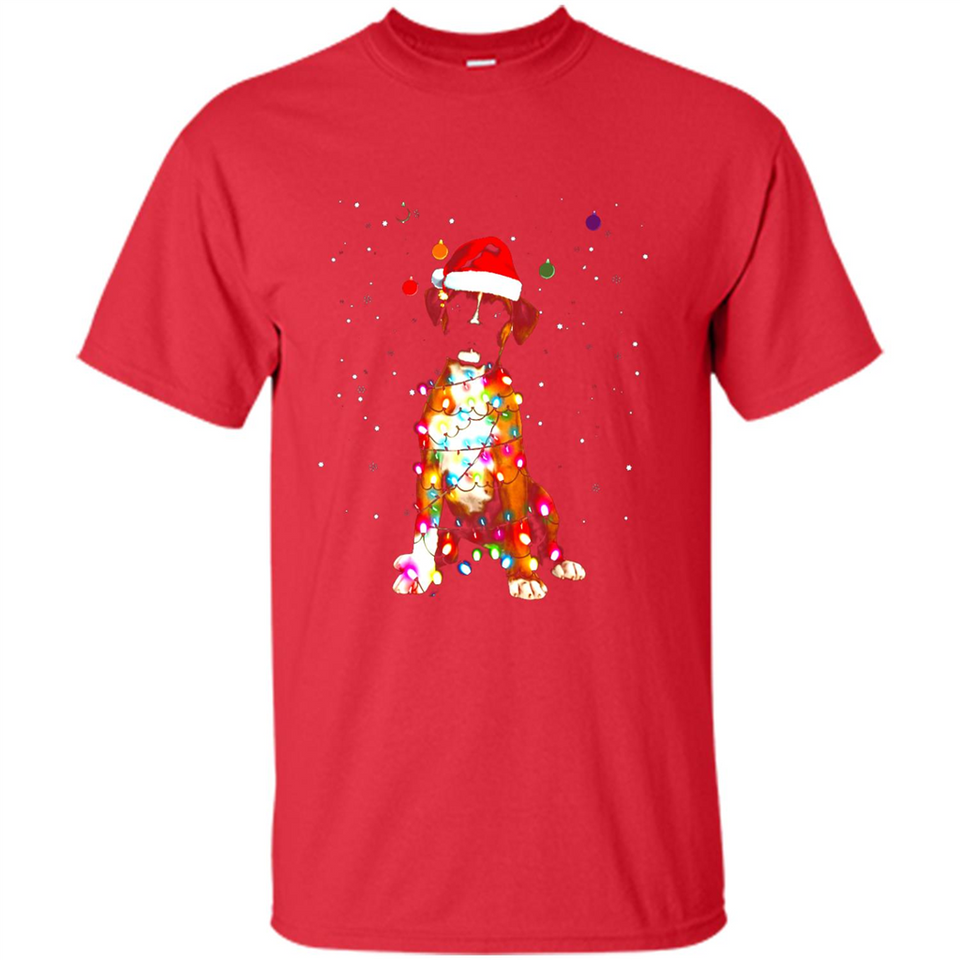Christmas Lights Boxer Dog Funny Xmas Sweatshirt - Shirt