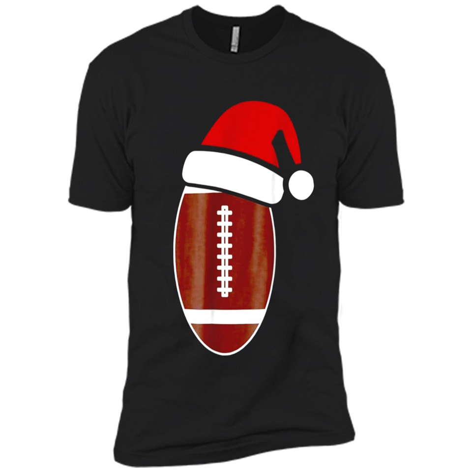 Christmas Football Shirt - Football Santa Hat Christmas