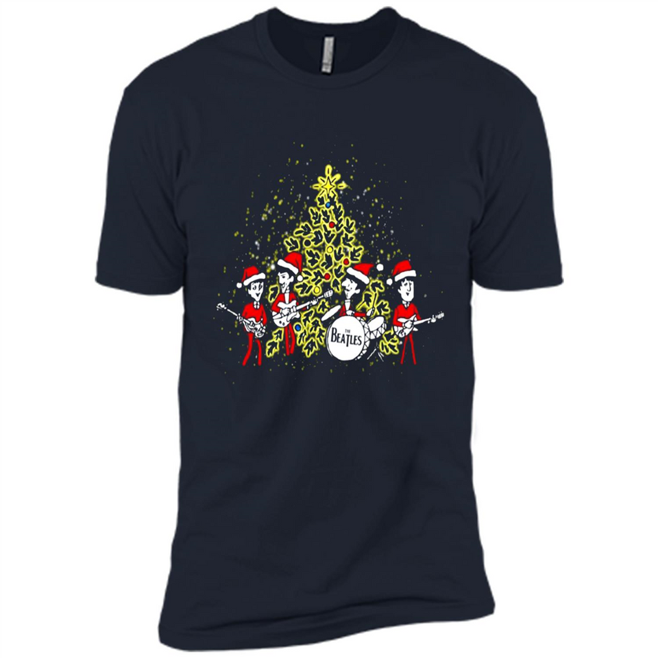 The Beatles chibi Christmas - Premium Short Sleeve T-Shirt