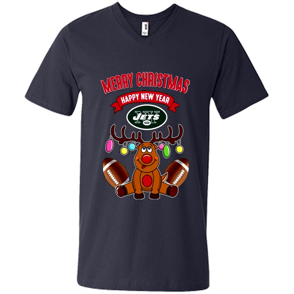 New York Jets NFL Reindeer Funny Merry Christmas And Happy New Year