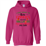 I just Want to bake Cookies and watch Hallmark Christmas movies White T-Shirt - Hoodie