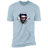 Chicago Cubs And Superman Fans - Premium Short Sleeve T-Shirt