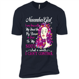 November Butterfly Girl - Premium Short Sleeve T-Shirt