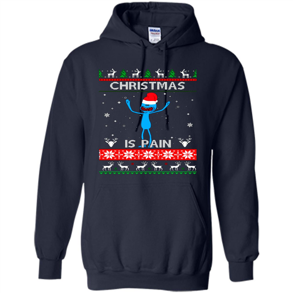 Mr Meeseeks Christmas Is Pain – Rick and Morty Christmas Sweater PINGPONG