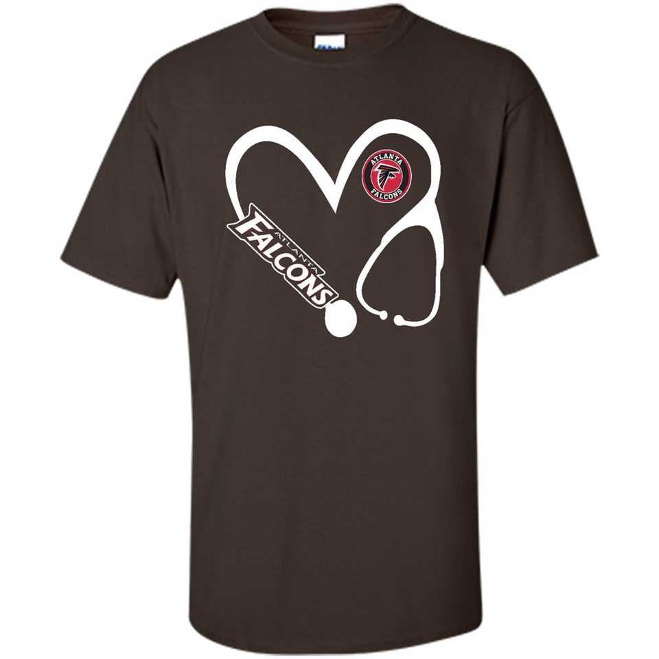 Stethoscope Heart Love Atlanta Falcons For Football Lovers