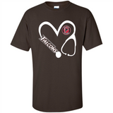Stethoscope Heart Love Atlanta Falcons For Football Lovers