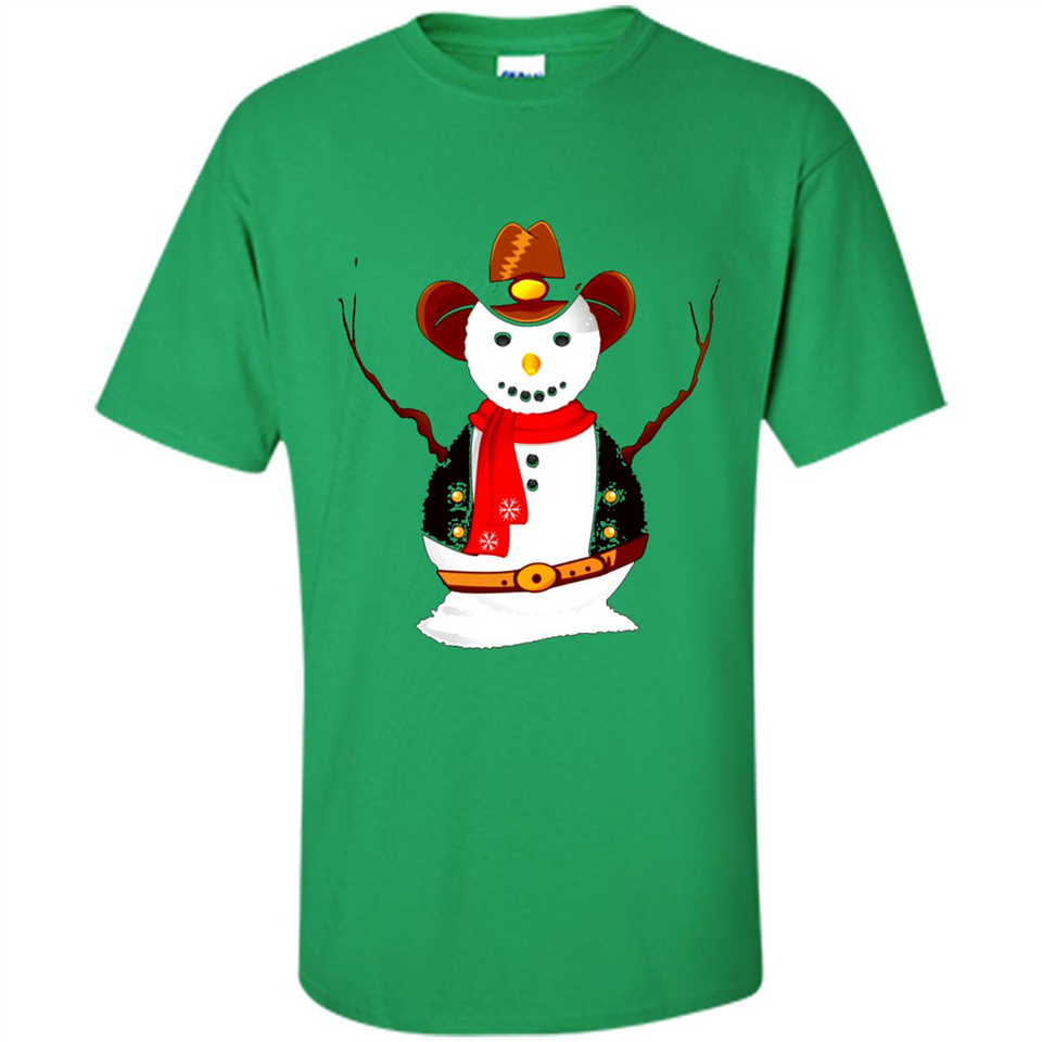 Snowman Cowboy Merry Christmas Xmas