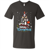 Christmas Ugly Sweater Animal Tree Pine Merry Christmas - Men's V-Neck