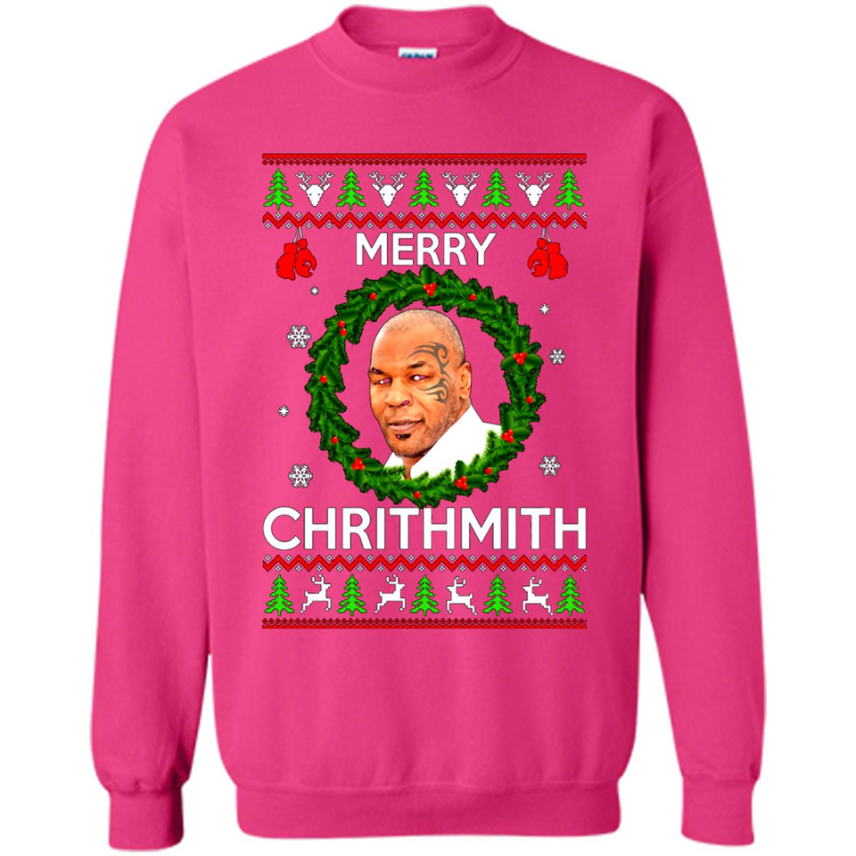 Mike Tyson Merry Chritmith Christmas Sweatshirt PINGPONG