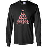 Flamingo Christmas Tree Flamingo - Long Sleeve T-Shirt