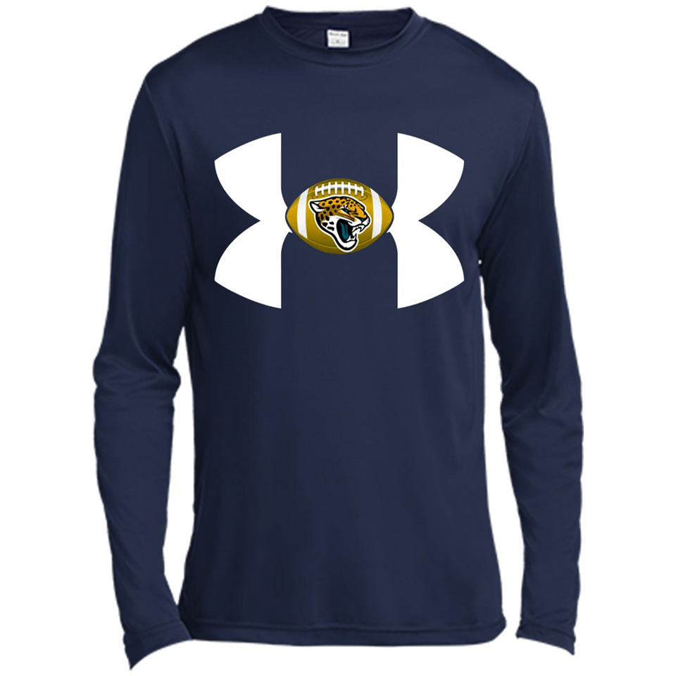 Jacksonville Jaguars Under Armour Logo - Canvas Long Sleeve T-Shirt