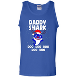 Daddy Shark Costume Reindeer Funny Christmas T-Shirt - Tank Top