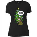 Christmas Tree Cat Long Sleeve Christmas Shirt for Cat Lover - Ladies' Boyfriend T-Shirt