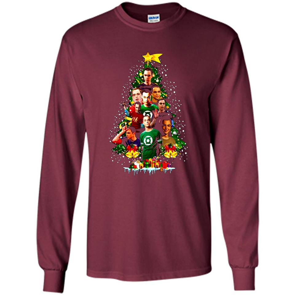 Sheldon Cooper Christmas tree sweater PINGPONG