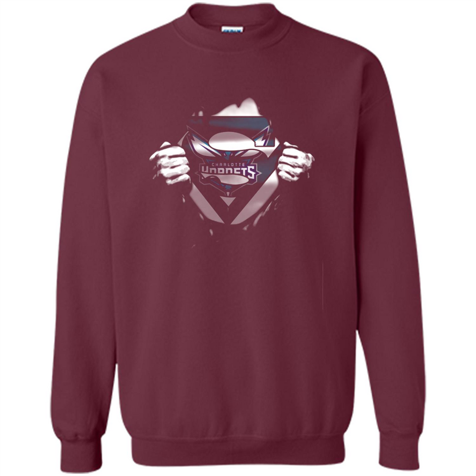 Charlotte Hornets And Superman Fans - Sweatshirt