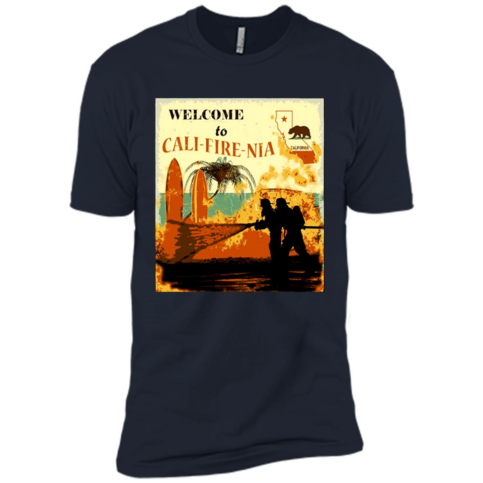 Paradise California Camp Fire Youth T-Shirt PINGPONG - Premium Short Sleeve T-Shirt