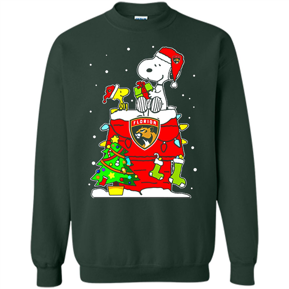 Florida Panthers Snoopy Ugly Christmas Sweaters - Sweatshirt