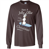Snowman Snowboarder Tshirt Have Jolly Ollie Christmas